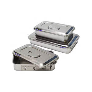 Caja de Esterilización Quirúrgica Dental para Autoclave, de Acero Inoxidable, de Alta Calidad, Reutilizable - Product Image 1