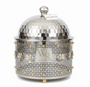 Trending Designer Food Warmer Stainless Steel Casserole Hotpot Decorative Arabic Serving Dish Premium Use Kitchenware Wholesale - Product Image 2