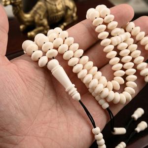 Tasbih y Misbaha Shadhili de 100 cuentas de hueso ecológicas hechas a mano, cuentas de oración modernas - Product Image 5
