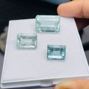 พลอยอะความารีนธรรมชาติทรงมรกต 19 กะรัต คุณภาพดีเยี่ยม พร้อมประกายเงางาม สีสวยงาม และการเจียระไนและการขัดเงาอย่างสมบูรณ์แบบ - Product Image 6