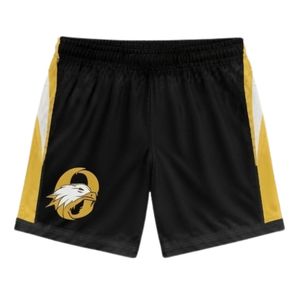 Conjunto de Uniforme de Lacrosse Sublimado en Negro y Dorado, Unisex, Ligero, de Poliéster Reversible, Jersey y Pantalones Cortos para Equipo - Product Image 3