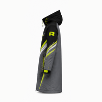 Collection de vêtements d'extérieur d'hiver : vestes longues en textile, manteaux durables à capuche, vêtements décontractés, vente en gros, grandes tailles, réversibles