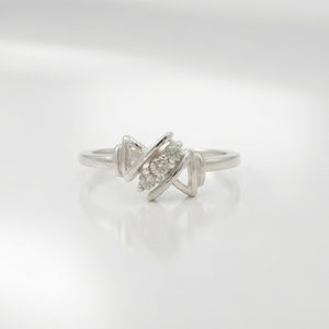 DIVYORO PRISM <b>STACK</b> <b>RING</b> <b>Silver</b> Women's Trendy - Product Image 1