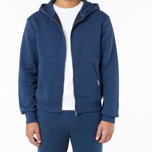 Chándal Personalizado de Algodón con Forro Polar, Corte Relajado, Sudadera con Cremallera Completa, Chándal de Algodón con Forro Polar para Hombre, OEM ODM - Product Image 2