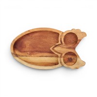 Handgemaakte uilen houten serveerschaal dienblad acaciahouten snack serveerplank decoratief dienblad voor eten
