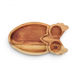 Handcrafted Owl Wooden Serving Platter <b>Tray</b> Acacia Wood <b>Snack</b> Serving Board Decorative Food Serving <b>Tray</b> - Product Image 1