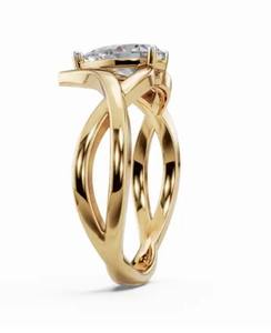 Bijoux en diamant de 0,300 carat, 1 pierre, or massif 9k 14k 18k, or jaune, rose, blanc, pierre précieuse authentique, bijoux fins, cadeau de haute qualité - Product Image 4