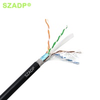 Câble Ethernet réseau FTP CAT6 4P8C 23AWG 4 paires torsadées pour communication
