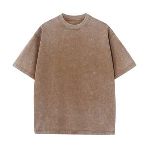 Impression personnalisée, broderie de logo, bordure contrastée de haute qualité, style urbain, 100% coton, col rond, coupe régulière, chemises pour hommes, t-shirt - Product Image 4