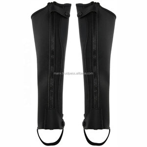 Half Chaps de cuero para jinete de caballo, CAPS para jinete de caballo inglés, accesorios ecuestres para jinetes - Product Image 2