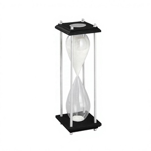 Reloj de Arena de Vidrio Moderno, Diseño Tradicional, Hecho a Mano, Ecológico y Duradero, Z M CREATIONS, para Decoración del Hogar y Oficina - Product Image 1