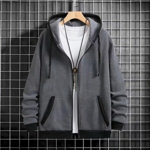 Spring and Autumn <b>Men's</b> Zipper Jacket Warm Windproof Hoodies Thickened <b>Cardigan</b> Sports <b>Long</b> Sleeve Autumn Wear Regular Fit - Product Image 6