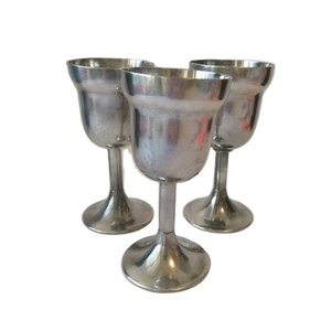 Gobelet à vin en acier inoxydable et en métal de dernière génération, gobelet à whisky, verre argenté pour la maison et l'hôtel, logo personnalisé, utilisation pour les fêtes - Product Image 1