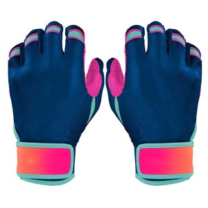 Gants de frappe en cuir PU bleu, rembourrés, fermeture auto-agrippante, unisexe, pour entraînement adulte - Product Image 1