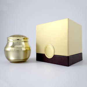 Coffret Cadeau Télescope Carré de Luxe pour Soins de la Peau avec Design Multi-Niveaux, Impression Dorée sur Papier d'Art, Emballage Premium - Product Image 1