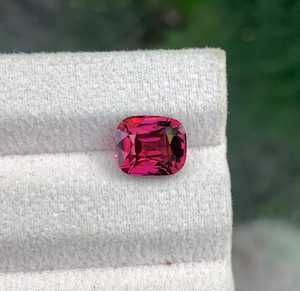 Natural Rhodolite Garnet <b>Cushion</b> Cut Red Loose Gemstone Zubeda Gems Third Party Appraisal 5MM Hole Diameter for Jewelry Making - Product Image 1
