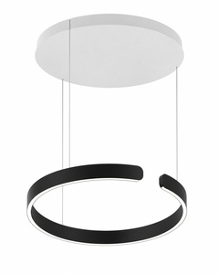 Lámpara Colgante LED de Silicona con Doble Anillo Grande y Tres Niveles de Intensidad para Vestíbulo o Villa - Product Image 1