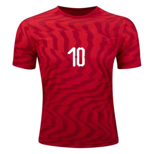 Kit de football personnalisé OEM, maillot de foot imprimé par sublimation, short 100% polyester léger, respirant, séchage rapide, entraînement et match - Product Image 1