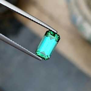 Tourmaline verte naturelle de lagune, pierre précieuse facettée en vrac, qualité supérieure, pour la fabrication de bijoux - Product Image 5