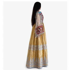 Último Modelo 2026: Lehenga Choli de Seda para Mujer, Vestido de Boda Bordado hasta el Suelo, Ajuste Holgado, Ropa Étnica para Adultos, Vestidos Afganos Kuchi - Product Image 3
