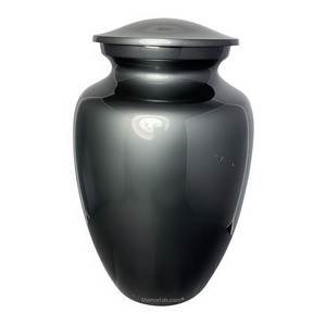 Solid Brass Cremation Urn with Lid - Antique Polished <b>Memorial</b> <b>Vase</b> for Funeral Service - Product Image 4
