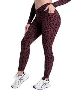 New Women Leggings Workout Elastic Waist Quick Dry Breathable Soft Fabric <b>Tummy</b> <b>Control</b> Exercise Gym Wear Yoga Pants 2025 - Product Image 1