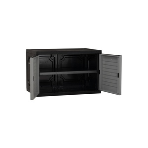 Meuble de rangement pour chaussures d'extérieur, gris et noir, pour entrée et couloir - Product Image 2