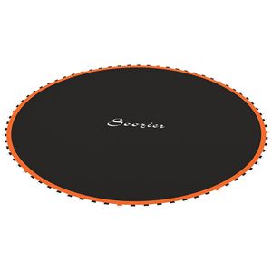 Tappetino di Ricambio Arancione per Trampolino da 12 Piedi con 72 Ganci a V e Molle da 5,5 Pollici, Certificato TUV, Forma Rettangolare - Product Image 1