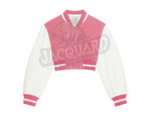 Veste universitaire courte en coton de haute qualité pour femme, modèle 2026, tendance décontractée, service OEM - Product Image 3
