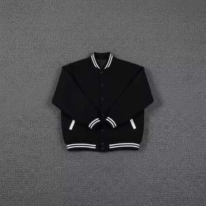 Veste universitaire en tricot respirant pour homme, en polyester/coton, de haute qualité, coupe-vent, chaude, style baseball - Product Image 1