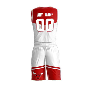 Maillot de basketball personnalisable, respirant et léger 100 % polyester pour homme avec impression par sublimation, haut et short d'été personnalisés - Product Image 4