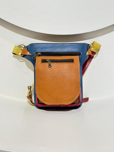 New Western Handmade Recycled Leather Waist Bag With Adjustable <b>Belt</b> Unique Vintage Stylish Fanny Pack Hip Adjustable Waist Bags - Product Image 4