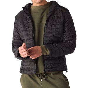 Factory Winter New Arrival <b>Long</b> Sleeve Puffer <b>Men</b> <b>Jacket</b> with Customized Logo Printed Stand Collar Wholesale Factory Manufacture - Product Image 1