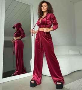 Survêtement unisexe en velours Solid International, logo personnalisé, séchage rapide, respirant, taille élastique, poches latérales, longueur intégrale - Product Image 6