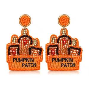 Joyería de moda al por mayor, pendientes de borlas con bordados artesanales para mujer, pendientes hechos a mano - Product Image 5