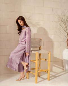 Robe Kurti Sharara brodée violette pour femmes, tenue ethnique pour fête et mariage avec dupatta - Product Image 4