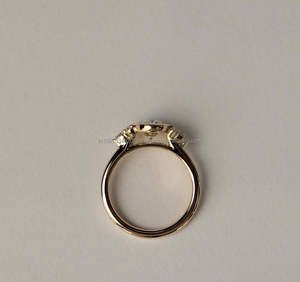 Anillo de Compromiso/Boda Vintage de Oro Amarillo de 14k con Diamante Cultivado en Laboratorio IGI/GIA, Unisex, Oro Blanco Fino para Aniversario, Ideal para Fiestas - Product Image 2