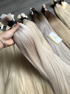 Meilleur prix 30 pouces longueur étirée couleur en vrac non traitée extensions de cheveux humains vierges Remy du Vietnam en gros - Product Image 2