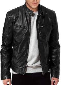 Chaqueta de invierno para hombre a bajo precio, talla grande, informal, de moda, de cuero genuino, hecha en Pakistán, para venta en línea. - Product Image 2
