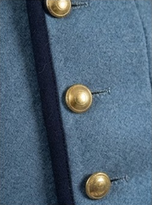 Historical Men's Waterproof <b>Woolen</b> Frock Coat American Reproduction Long Button Front Outerwear - Product Image 5