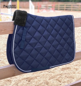 Bonita almohadilla de sillín de salto con estampado GP DR, manta de sillín de Doma con perla, equipo ecuestre equino para carreras de caballos - Product Image 2
