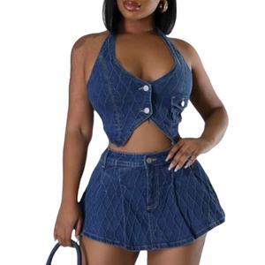 Top de Mezclilla para Mujer de Alta Calidad, Nuevo, con Estructura Limpia, Material Suave, Comodidad Equilibrada, Estilo Distintivo y Aspecto Refinado - Product Image 1