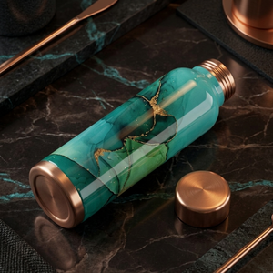 100% Pure Copper 1L Water Bottle | Leak Proof Eco-Friendly Antioxidant Bottle for Office, <b>Gym</b> & Travel | Made in India - Product Image 3