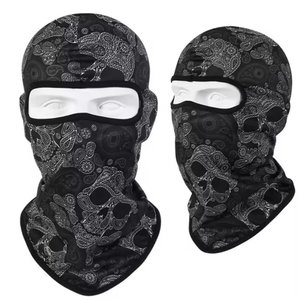 Cagoule intégrale personnalisée 3 trous pour le ski, broderie logo, style rappeur bandit, tricotée pour l'hiver, respirante et 100% imperméable - Product Image 3
