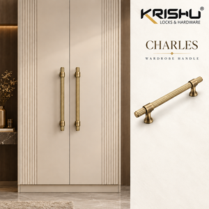 Wardrobe Handle CHARLES <b>With</b> Matte Antique Finish Decorative Cabinet Hardware For Furniture Doors <b>Drawers</b> And Storage Units - Product Image 3