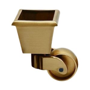 Vintage Solid <b>Brass</b> Furniture Caster Wheels Decorative <b>Table</b> Chair <b>Legs</b> Replacement Caster Feet Antique Furniture Hardware - Product Image 1