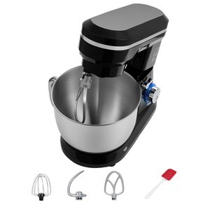 Batteur sur socle inclinable 5QT en acier inoxydable avec 10+ vitesses, crochet pétrisseur et fouet mélangeur pour cuisine - Product Image 1