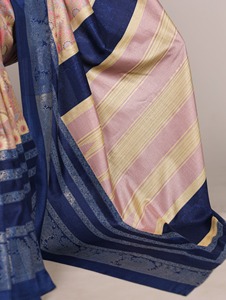Sari Tradicional Indio Informal con Estampado Floral para Uso Diario y Eventos Festivos para Mujer, Atuendo Cómodo, Elegante y Moderno - Product Image 5