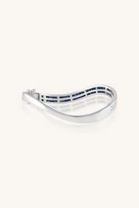 Brazalete de Zafiro Azul en Plata de Ley 92.5 KLSB-20468 - Product Image 3
