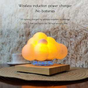 Đèn ngủ 3D in hình đám mâ<span class=keywords><strong>y</strong></span> bay lơ lửng từ tính, đèn bàn trang trí nội thất văn phòng, đèn để bàn ấm áp, đèn phòng ngủ gia đình - Product Image 5